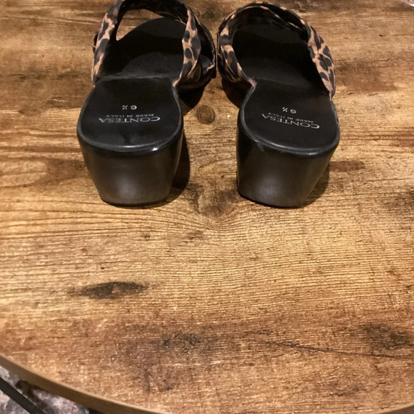 Contessa leopard print wedge sandal size 6 1/2 - Picture 3 of 4